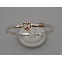 RA115R4MB Heart with Ruby Bangle 